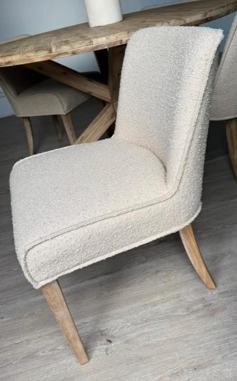 Gestoffeerde stoel Tarnby (4), Huis en Inrichting, Stoelen, Zo goed als nieuw, Vier, Hout, Overige kleuren, Ophalen