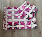 Dekbedovertrek 155x220cm met kussensloop roze/grijs/wit, Gebruikt, Eenpersoons, Dekbedovertrek, Ophalen of Verzenden