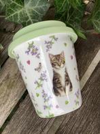 Leuke Mok met deksel van Francien, Nieuw, Ophalen of Verzenden, Overige stijlen, Kop(pen) en/of Schotel(s)