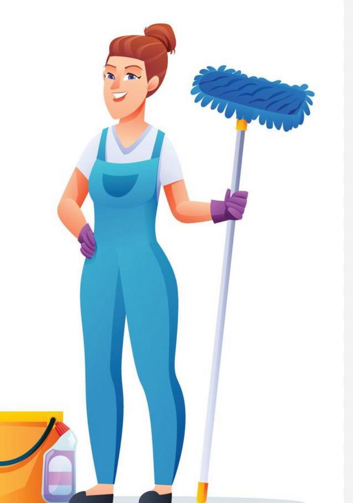 Schoonmaakster aangeboden, Schoonmaken bedrijfsruimte