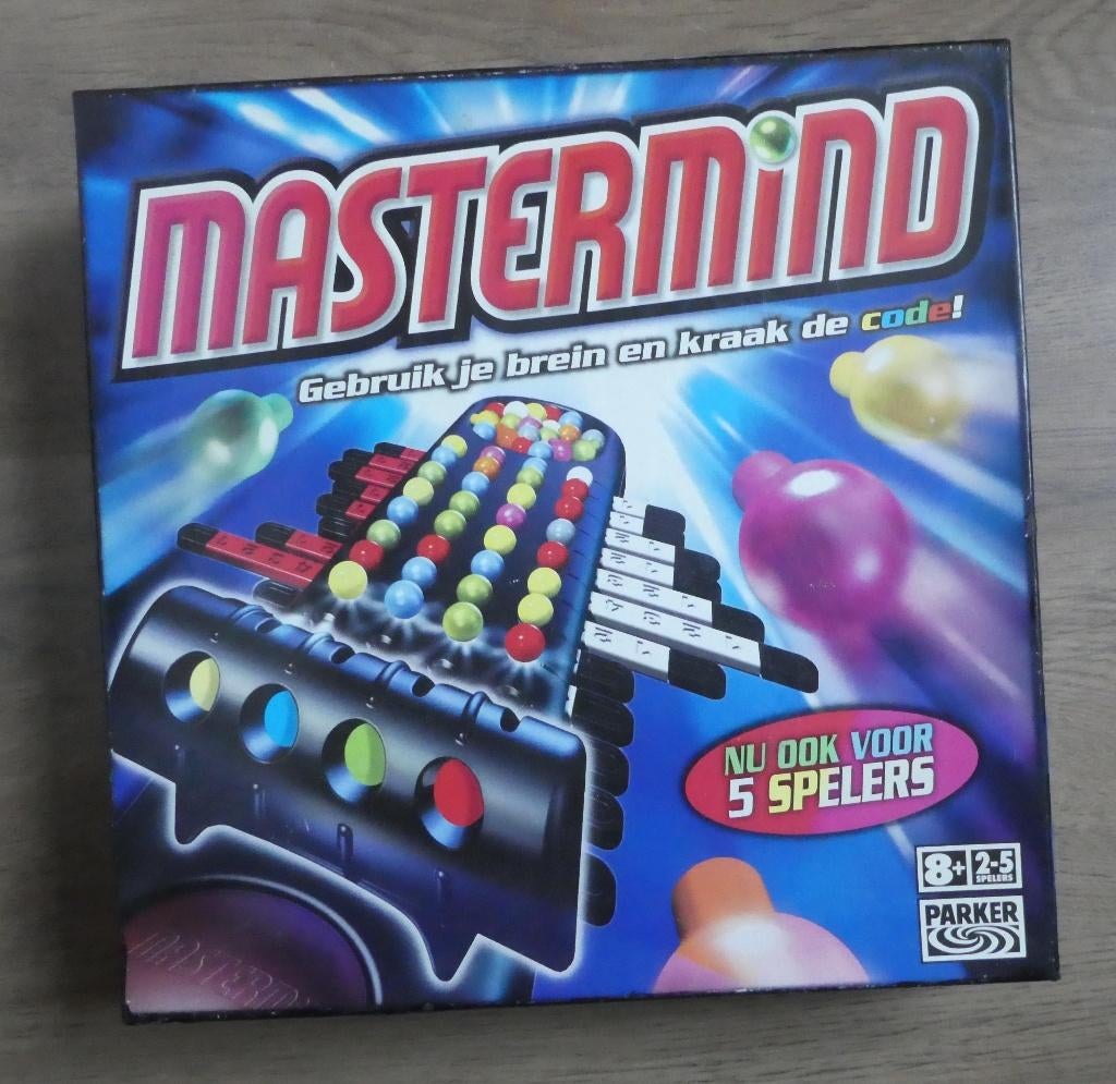 Mastermind kraak de code vanaf 8 jaar, Een of twee spelers, Ophalen of Verzenden, Zo goed als nieuw, Parker