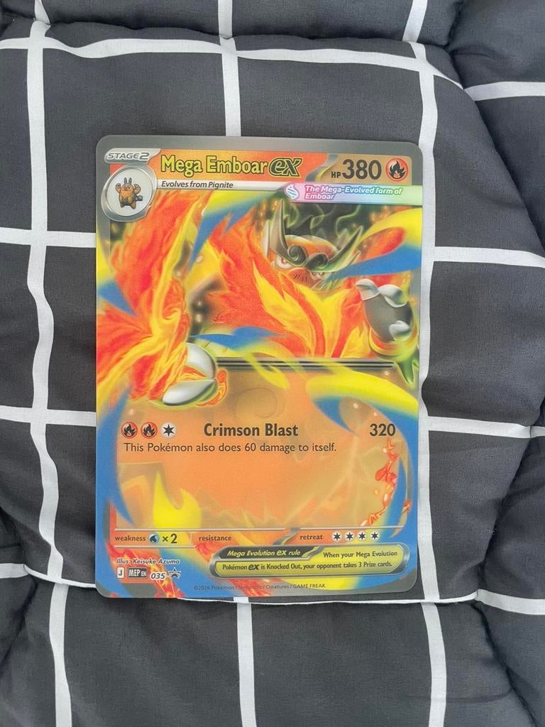 Pokemon grote kaart, Ophalen of Verzenden, Zo goed als nieuw