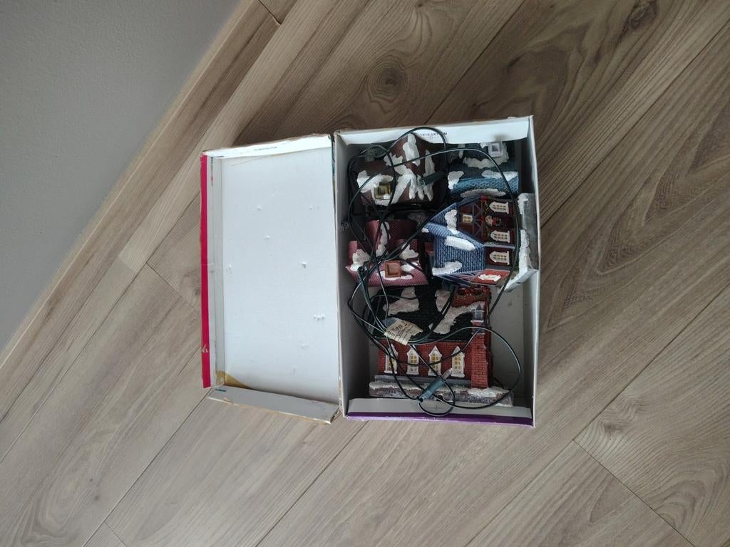 Decorative kerstverlichting huisjes, Diversen, Kerst, Ophalen of Verzenden, Gebruikt