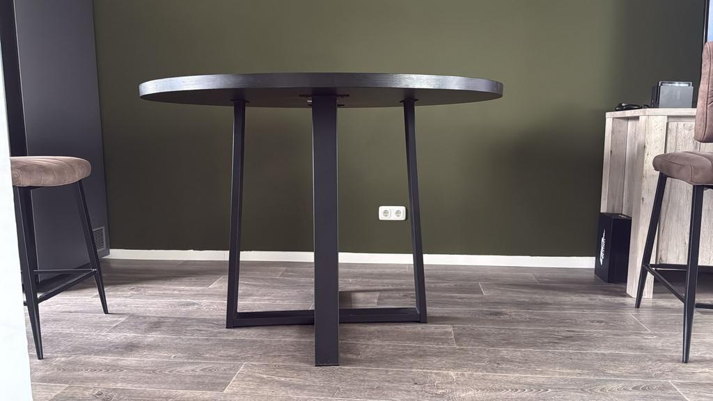 Hoge eettafel 130cm, Ophalen, Zo goed als nieuw