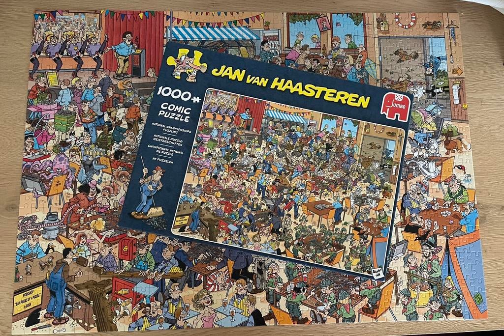 Jan van Haasteren NK puzzelen 1000 stukjes, Ophalen of Verzenden, 500 t/m 1500 stukjes, Zo goed als nieuw