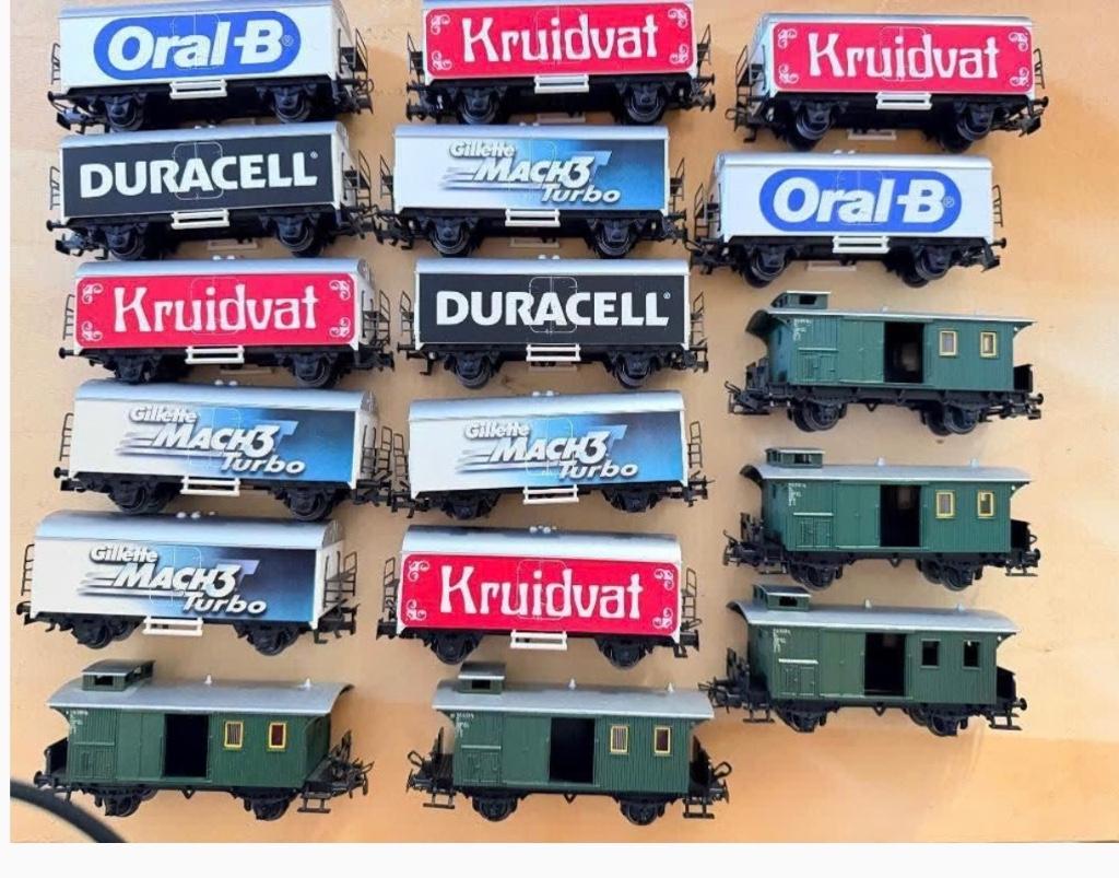 Marklin reclame wagonnen ns en bagage wagonnen., Ophalen, Wisselstroom, Wagon, Märklin