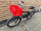 Stoere zwarte 20 inch jongensfiets met rode krat, Ophalen of Verzenden, Gebruikt, 20 inch of meer