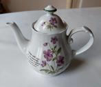 Vintage porseleinen thee/koffiepot van Libelle met viooltjes, Ophalen, Zo goed als nieuw
