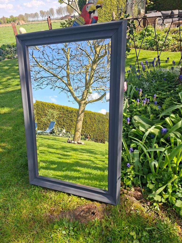 Spiegel mat antraciet grijs 70 breed 1 meter lang 20 euro, Ophalen, Rechthoekig