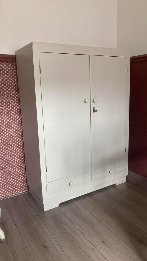 Vintage kleuter kledingkast, Huis en Inrichting, Kasten | Kledingkasten, Zo goed als nieuw, Minder dan 100 cm, 100 tot 150 cm