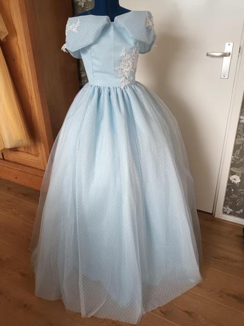assepoester jurk polka dot nieuw maat 146/152 tulle satijn, Kinderen en Baby's, Carnavalskleding en Verkleedspullen, Nieuw, Meisje