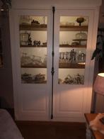 Vitrine kast landelijk, Binnendeur, Ophalen of Verzenden, Zo goed als nieuw, 120 cm of meer