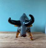 Grote stier van glas., Antiek en Kunst, Kunst | Beelden en Houtsnijwerken, Ophalen