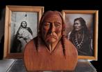 Indianen snijwerk Native American Artist Smeeton, Ophalen of Verzenden