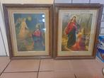 2 oude religieuze schilderijen, Antiek en Kunst, Ophalen of Verzenden