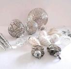Boomversieringen/ kerstballen - Zilver, wit, transparant, Ophalen of Verzenden, Gebruikt