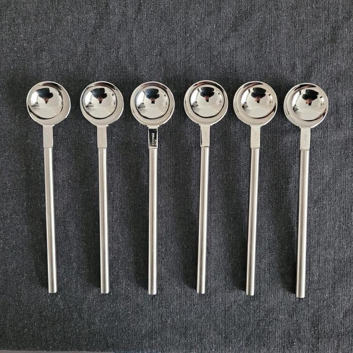 6 air france concorde design rvs Dessert lepels bestek, Verzamelen, Luchtvaart en Vliegtuigspotten, Zo goed als nieuw, Overige typen