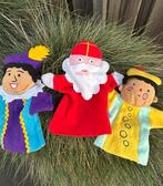Sinterklaas met 2 pieten handpoppen, Diversen, Sinterklaas, Verzenden, Zo goed als nieuw
