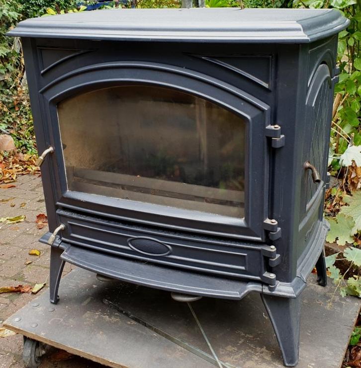 kachel dovre 760 cb geëmailleerd, Huis en Inrichting, Kachels, Zo goed als nieuw, Vrijstaand, Houtkachel, Hout, Ophalen