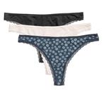 Set 3 H&M strings slips thong onderbroek blauw zwart maat L, Kleding | Dames, H&M, Ophalen of Verzenden, Blauw, String