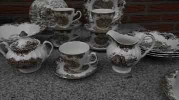 13x engels Johnson Brothers COUNTRY LIFE SERVIES BRUIN zgan