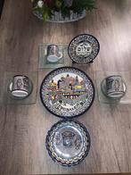 Schitterende set Hand Made Israelische borden en kopjes, Antiek en Kunst, Ophalen of Verzenden