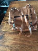 Hill Burry Leren Rugzak/Handtas, Ophalen, Gebruikt, Bruin, Handtas