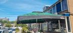 heineken parasol 5x5, Tuin en Terras, Parasols, Ophalen, Zo goed als nieuw, Zweefparasol