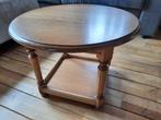 Mooie eiken patiné honing bijzettafel, Minder dan 55 cm, Rond, Zo goed als nieuw, Hout