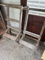 Houten Schragen / Statieven, Doe-het-zelf en Verbouw, Ladders en Trappen, Ophalen of Verzenden, Gebruikt, Minder dan 2 meter