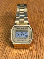 Casio Vintage Iconic A168 Unisex Horloge 35mm, Ophalen of Verzenden, Waterdicht, Zo goed als nieuw, IOS