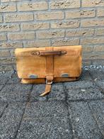 Vintage Leren Boekentas, Gebruikt, Bruin, Leer, Ophalen
