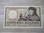 Mooi biljet 100 gulden Erasmus, 1953, Postzegels en Munten, Bankbiljetten | Nederland, Ophalen of Verzenden, 100 gulden