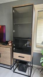 Vitrinekast Edison. MOET ZSM WEG!, Huis en Inrichting, Kasten | Vitrinekasten, Ophalen, 200 cm of meer, 50 tot 100 cm, Zo goed als nieuw