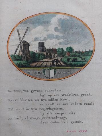 13 / De Lier - Monster 18e eeuwse gravure Ollefen en Bakker beschikbaar voor biedingen