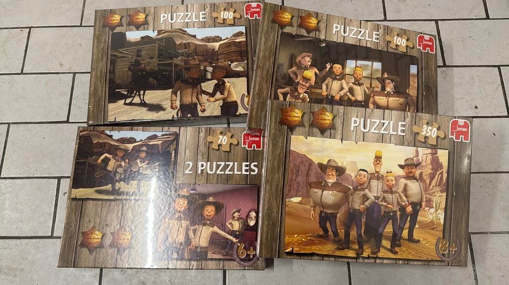Set van vier Suske en Wiske puzzels, gratis verzending, Hobby en Vrije tijd, Gezelschapsspellen | Bordspellen, Nieuw, Verzenden