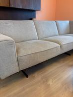 PRACHTIGE hoekbank in greige stof!, Ophalen, Hoekbank, Zo goed als nieuw, Metaal