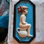 Oud, emaille en ijzer wc/ badkamer, Antiek en Kunst, Ophalen of Verzenden