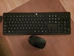HP 230 draadloos toetsenbord met muis - qwerty - zwart., Ophalen of Verzenden, Zo goed als nieuw, Draadloos, Qwerty
