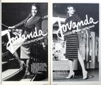 8 vintage advertenties reclames Jovanda panties 80-81 nylons, Verzenden, Gebruikt, Reclamebord