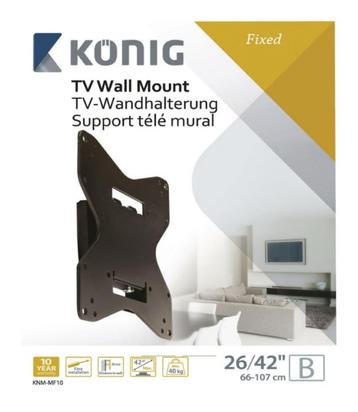 König KNM-MF10 Vaste LED / LCD Steun 26-42" 40 kg.