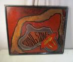 Mooi Abstract Geschilderd Werk 'Rolling Stones' - Van Laer, Antiek en Kunst, Ophalen of Verzenden