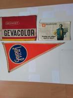 Drie oude Reclame vaantjes, Ophalen of Verzenden, Gebruikt