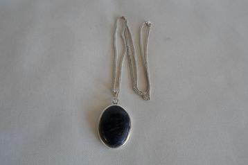 Lapis Lazuli Hanger Ketting Zilver 925 beschikbaar voor biedingen