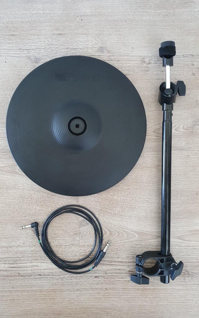 Roland CY-13R Ride Cymbal | MDY Houder TD-17 | Drumstel, Muziek en Instrumenten, Instrumenten | Onderdelen, Gebruikt, Drums of Percussie