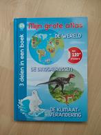 Mijn Grote Atlas - Wereld, Dino's, Klimaat, Boeken, Atlassen en Landkaarten, Overige atlassen, 2000 tot heden, Zo goed als nieuw
