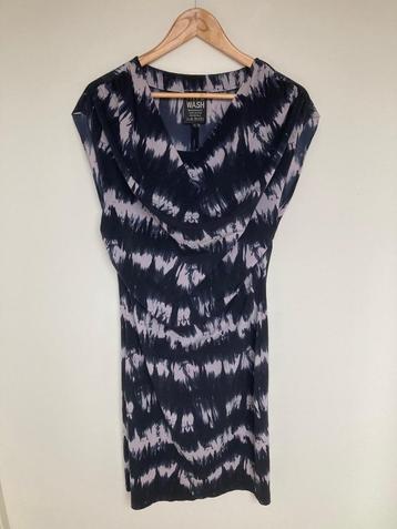 Irie Wash travelstof jurk maat XL zwart donkerblauw		