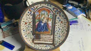 Porceleinen bord Madonna col Bambino beschikbaar voor biedingen