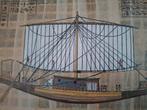 Egyptische Papyrus Schilderij - Boot, Ophalen of Verzenden