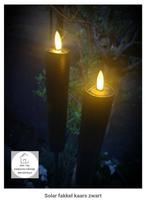 Solar tuin fakkel - fakkels zwart of wit - verlichting, Tuin en Terras, Buitenverlichting, Zonne-energie, Overige typen, Nieuw